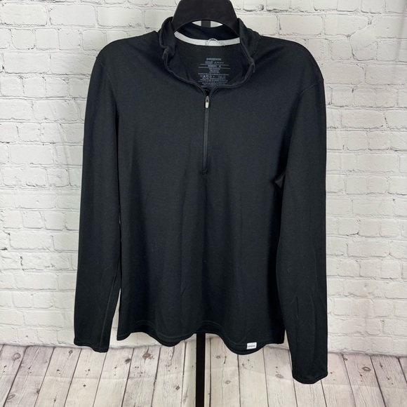 Patagonia Capilene Midweight Half Zip Black Pullover Top Size XL - Picture 1 of 5